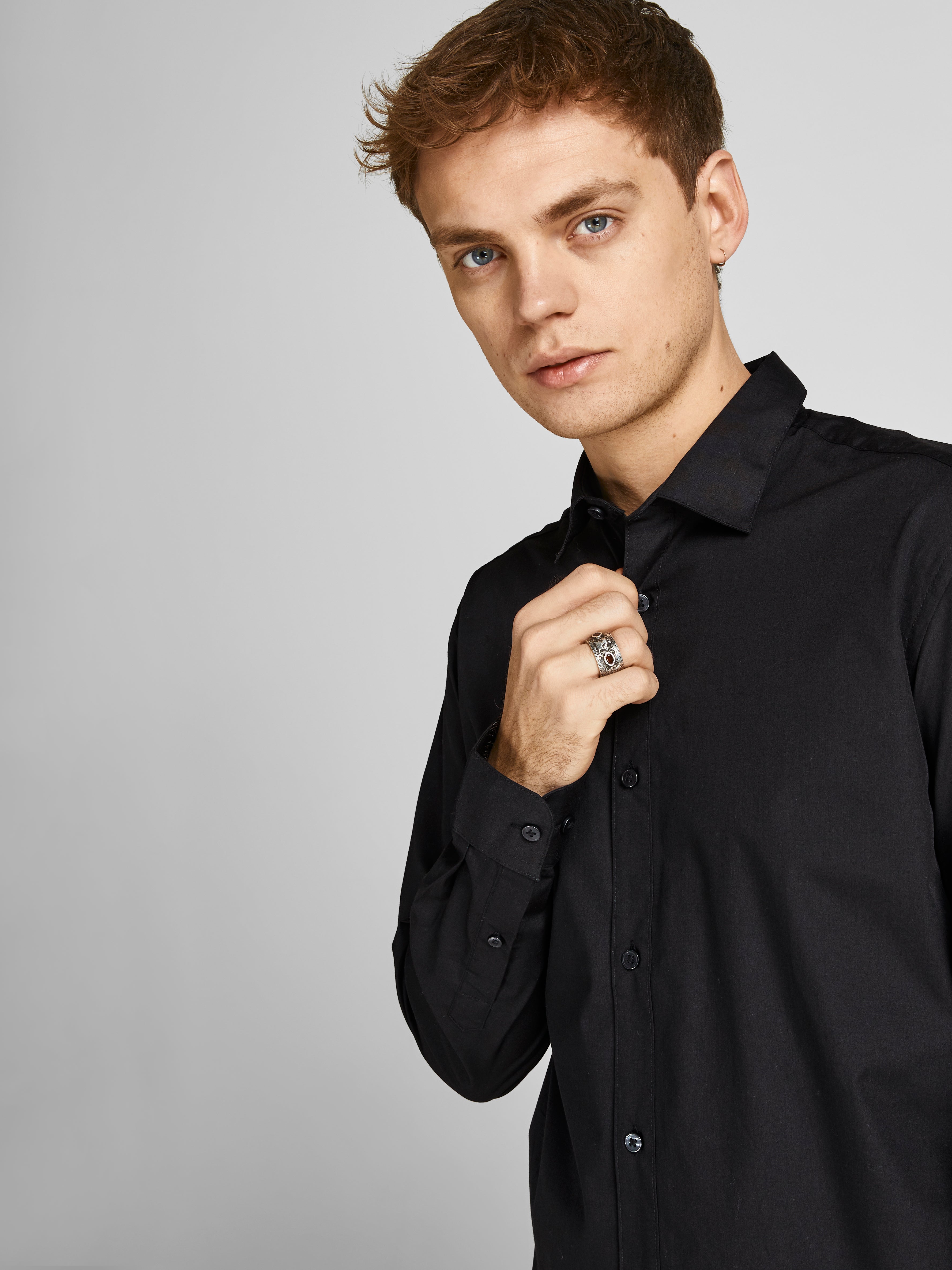 2-pack Regular Fit Dress shirt | Black | Jack & Jones®