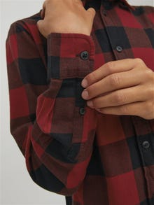 Jack & Jones Rutete skjorte For gutter -Brick Red - 12183050