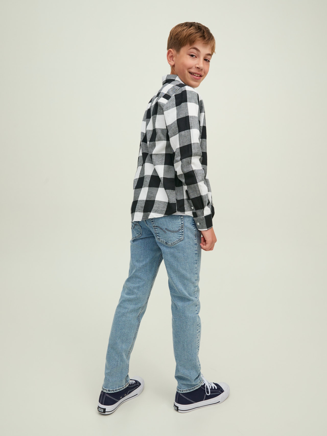 Jack & Jones Camicia a quadri Per Bambino -Whisper White - 12183050