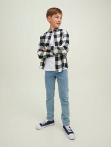 Jack & Jones Checked shirt For boys -Whisper White - 12183050