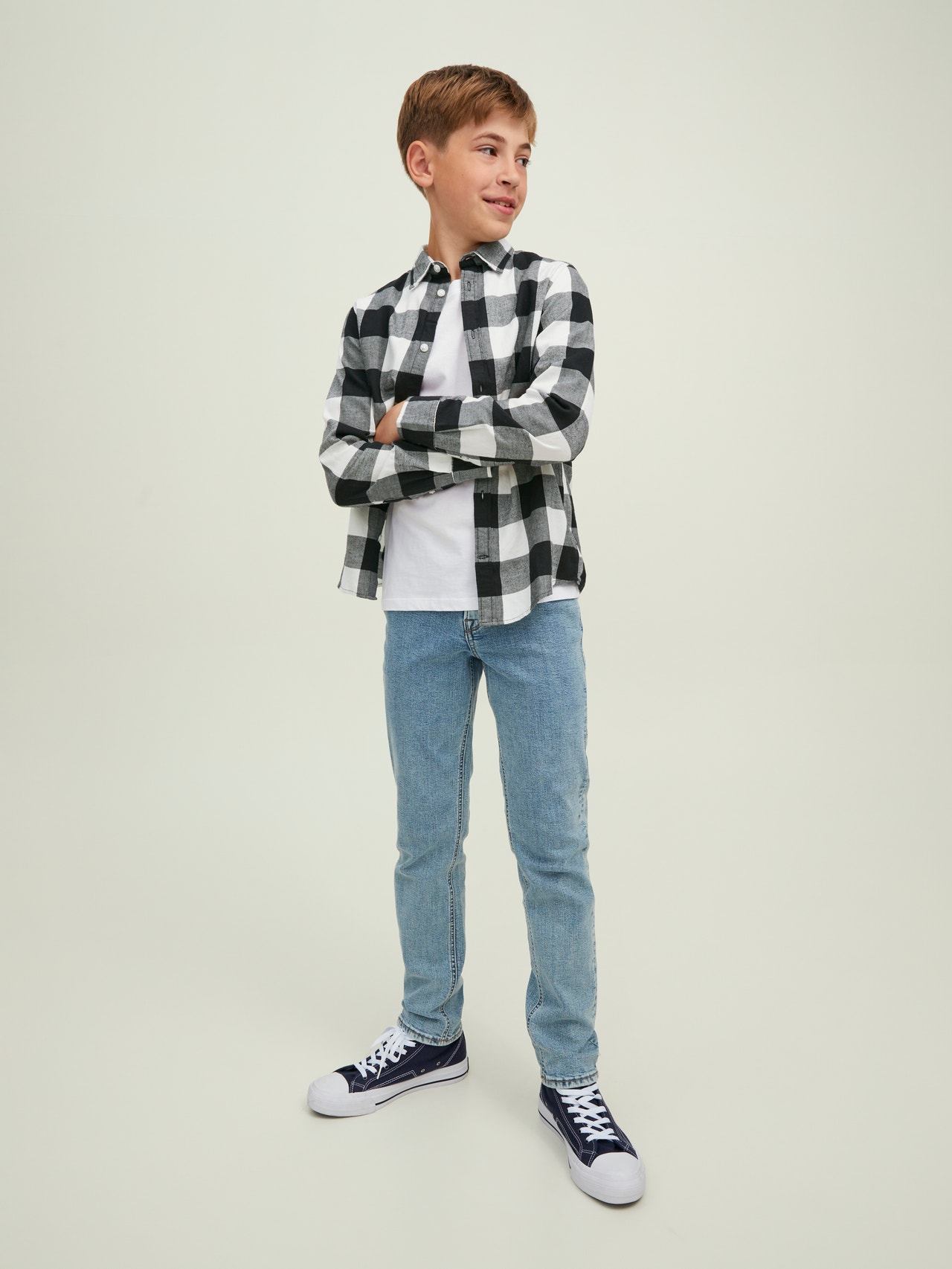 Jack & Jones Karo marškiniai For boys -Whisper White - 12183050