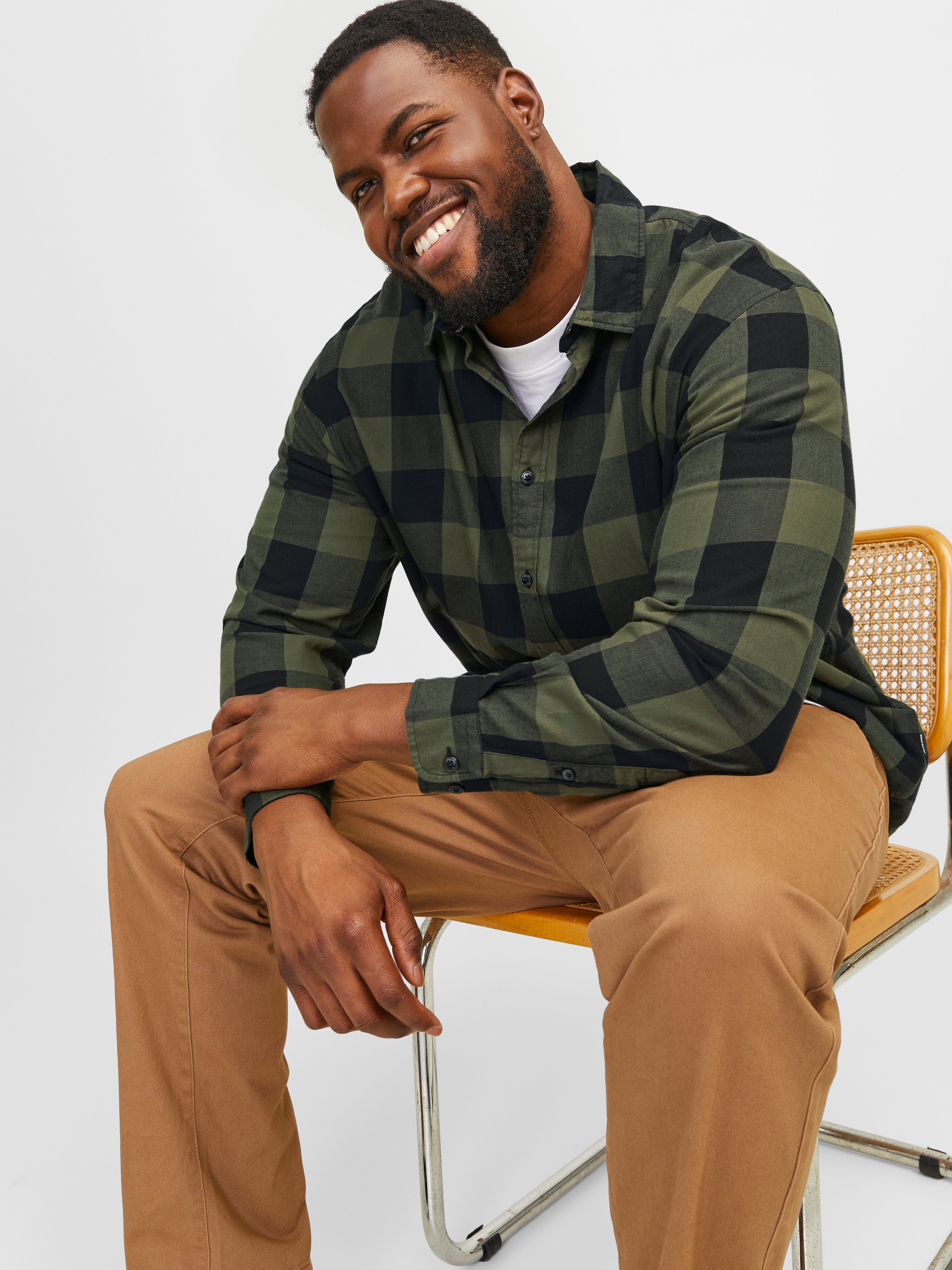 Jack & Jones Plus Size Loose Fit Checked shirt - 12183107