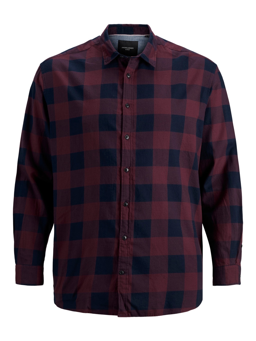 Jack & Jones Men's Plus Size Long Sleeve Shirt - Slim Fit, Soft Cotton, Durable Everyday Wear