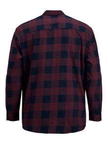Jack & Jones Plus Size Camisa de Xadrez Loose Fit -Port Royale - 12183107