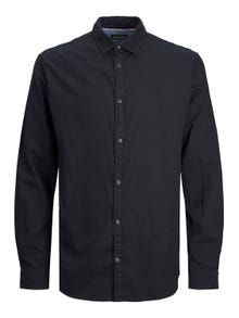 Jack & Jones Plus Loose Fit Kostkovaná košile -Black - 12183107