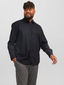 Jack & Jones Plus Size Loose Fit Rutete skjorte -Black - 12183107