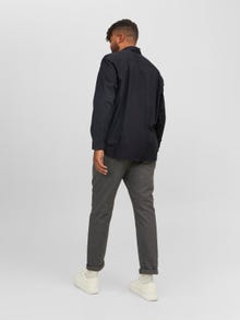 Jack & Jones Plus Size Camisa de Xadrez Loose Fit -Black - 12183107