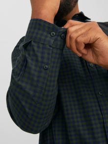 Jack & Jones Plus Size Loose Fit Checked shirt -Forest Night - 12183107