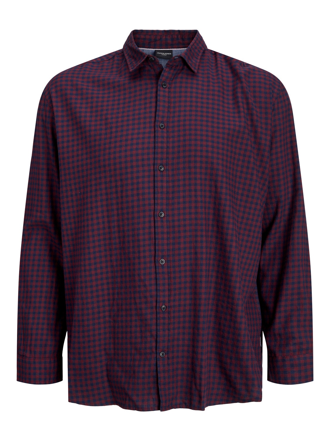 Jack & Jones Plus Size Loose Fit Ruudullinen paita -Navy Blazer - 12183107