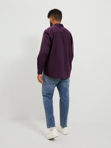 Jack & Jones Plus Size Loose Fit Geruit overhemd -Navy Blazer - 12183107