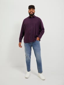 Jack & Jones Plus Size Camicia a quadri Loose Fit -Navy Blazer - 12183107