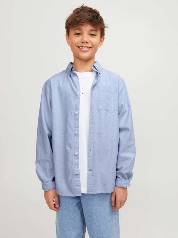 Boys peached Gingham Shirt Dark Red Jack & Jones®