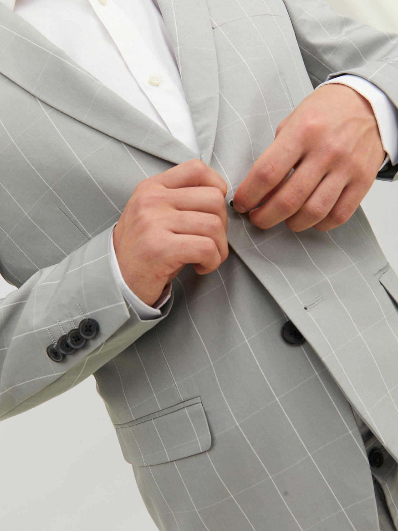 Jack & Jones JPRFRANCO Super Slim Fit Suit -Light Gray - 12183530