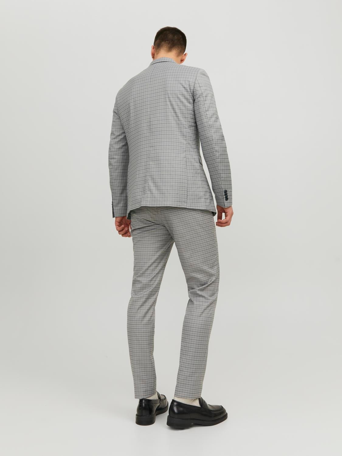 Jack & Jones JPRFRANCO Super Slim Fit Ülikond -Light Grey Melange - 12183530