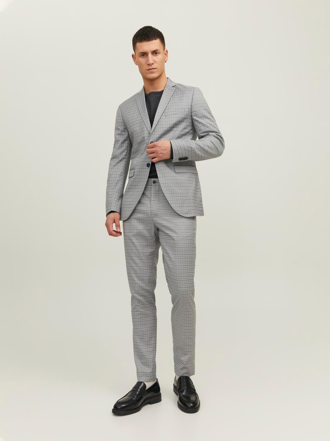 Jack & Jones JPRFRANCO Super Slim Fit Anzug -Light Grey Melange - 12183530