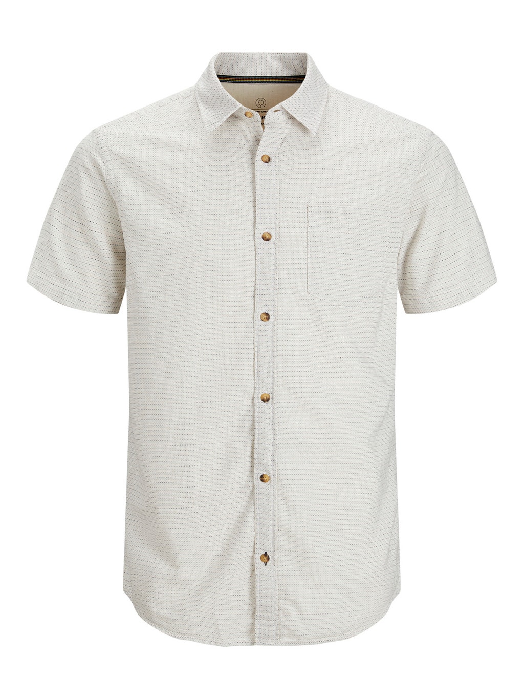 algodón orgánico Camisa de manga corta White | Jack & Jones®