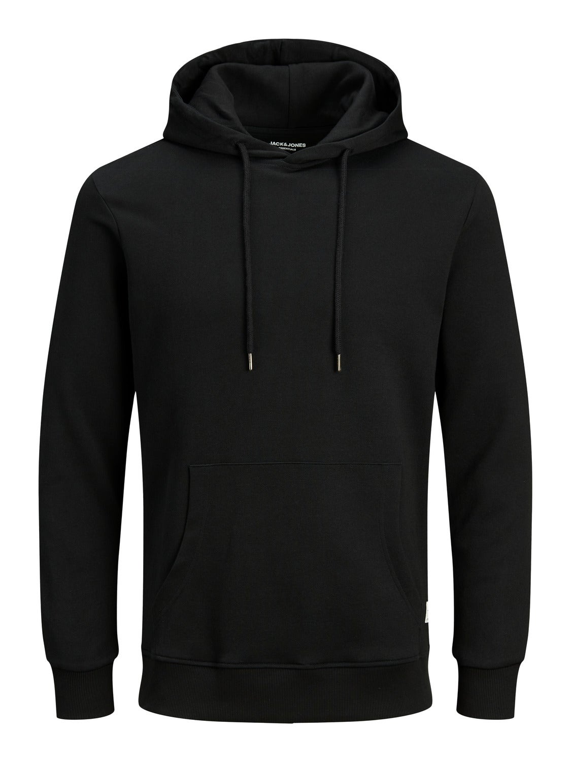 Plus Size Hoodie Liso Preto Jack Jones