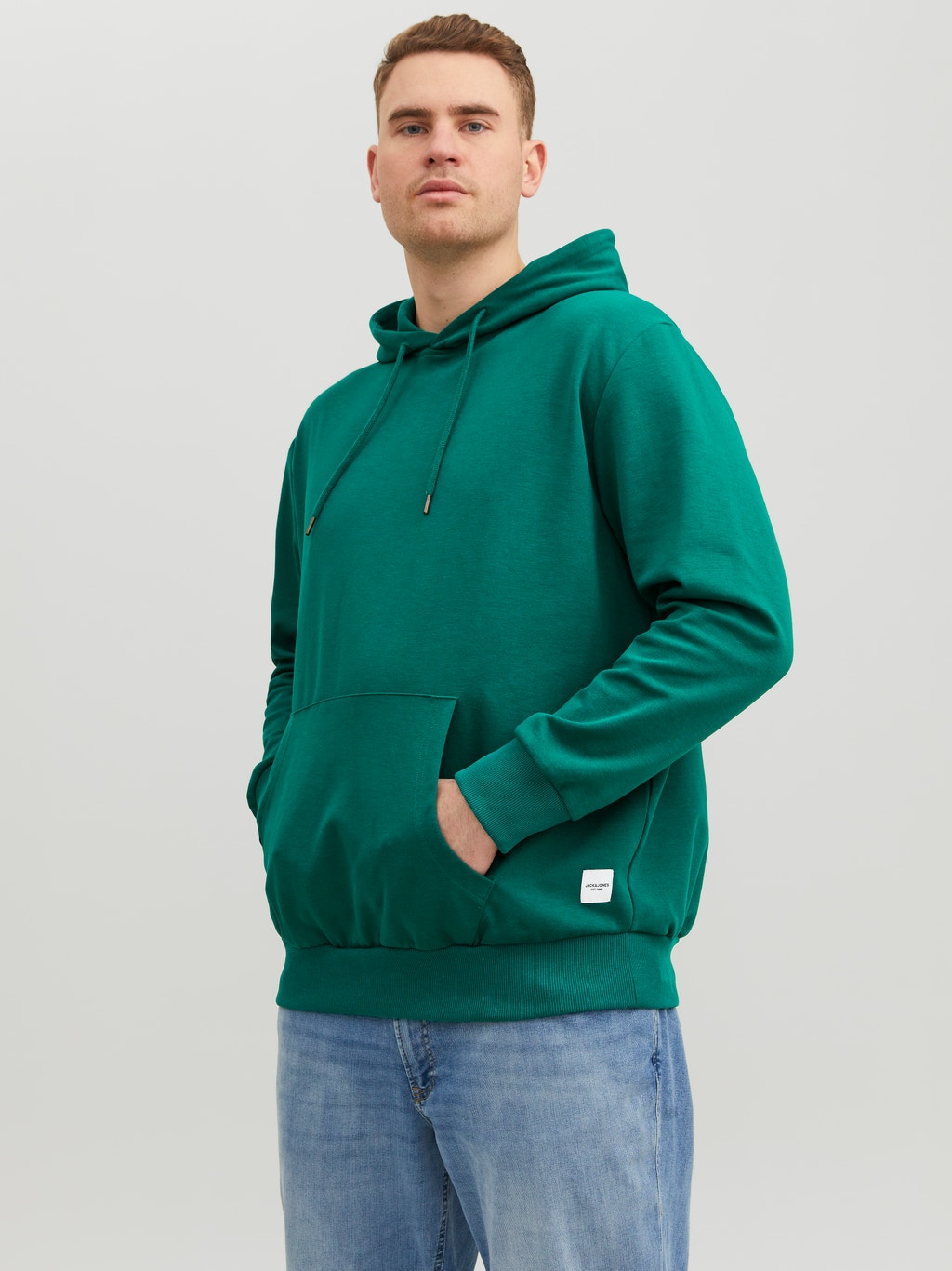 Dwingend credit Geometrie Effen Plus-size hoodie | | Jack & Jones®