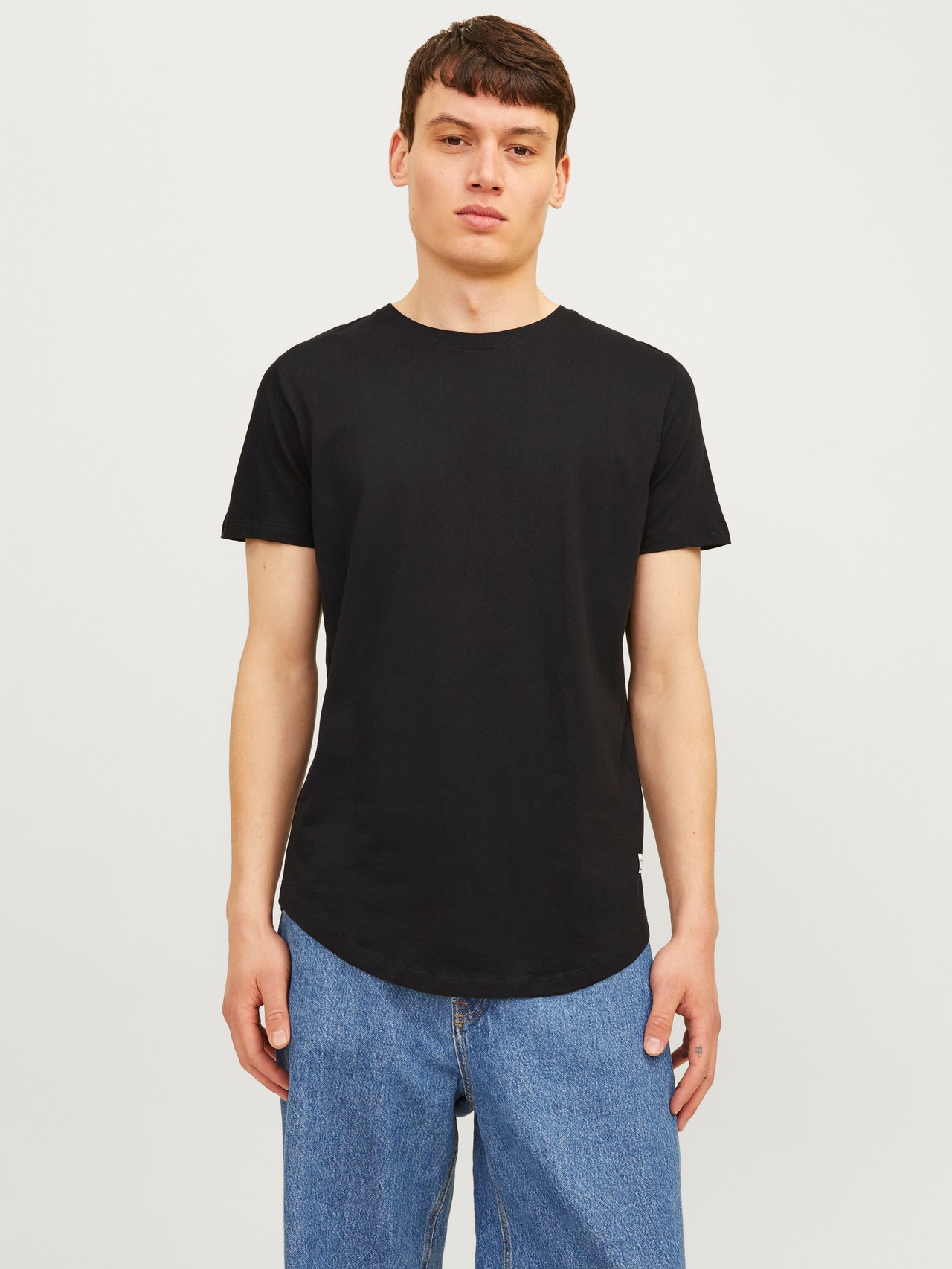 Jack & Jones 5 Plain O-Neck T-shirt -Black - 12183653