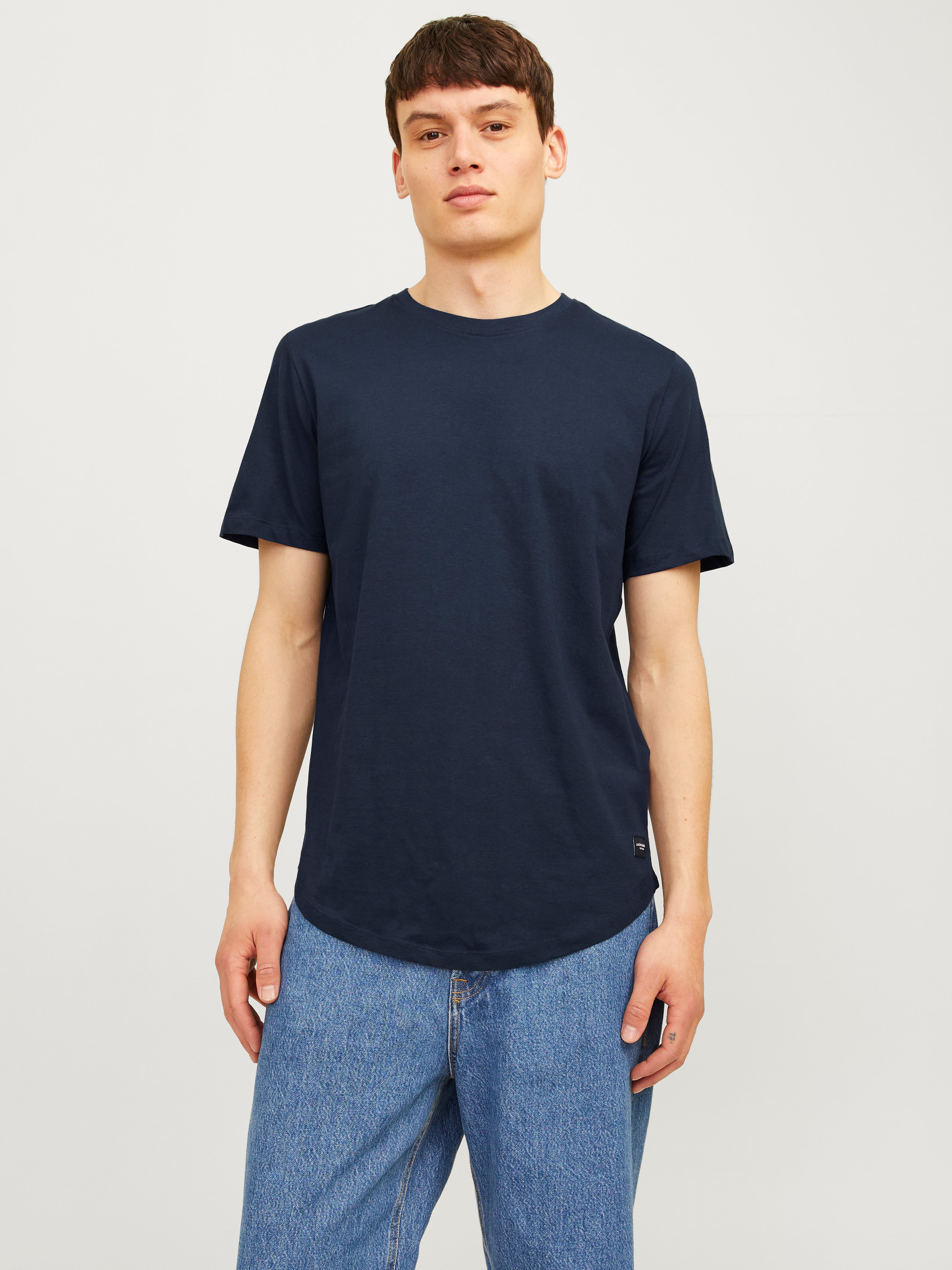 5er-pack Einfarbig T-shirt Hellblau Jack Jones®