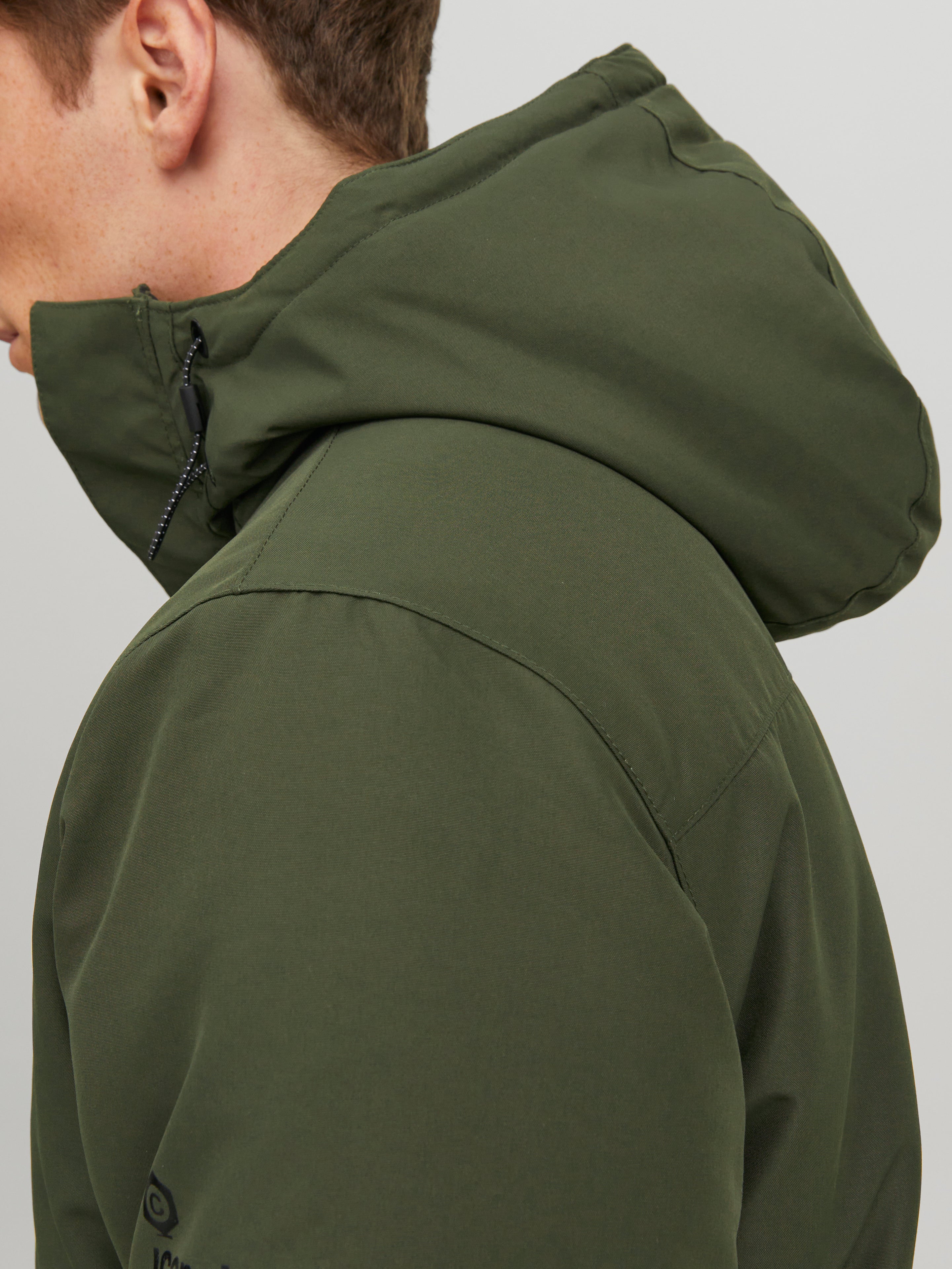 Parka Vintage JACK & JONES Luton En Coton Waxé Kaki - Taille M Pour Homme - Neuf Avec étiquette
