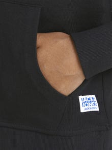 Jack & Jones Gładki Bluza z kapturem Dla chłopców -Black - 12184813