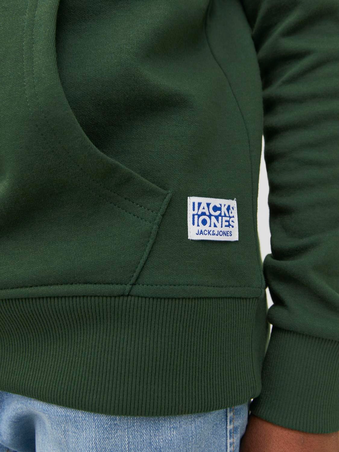 Jack & Jones Ensfarvet Hættetrøje Til drenge -Mountain View - 12184813