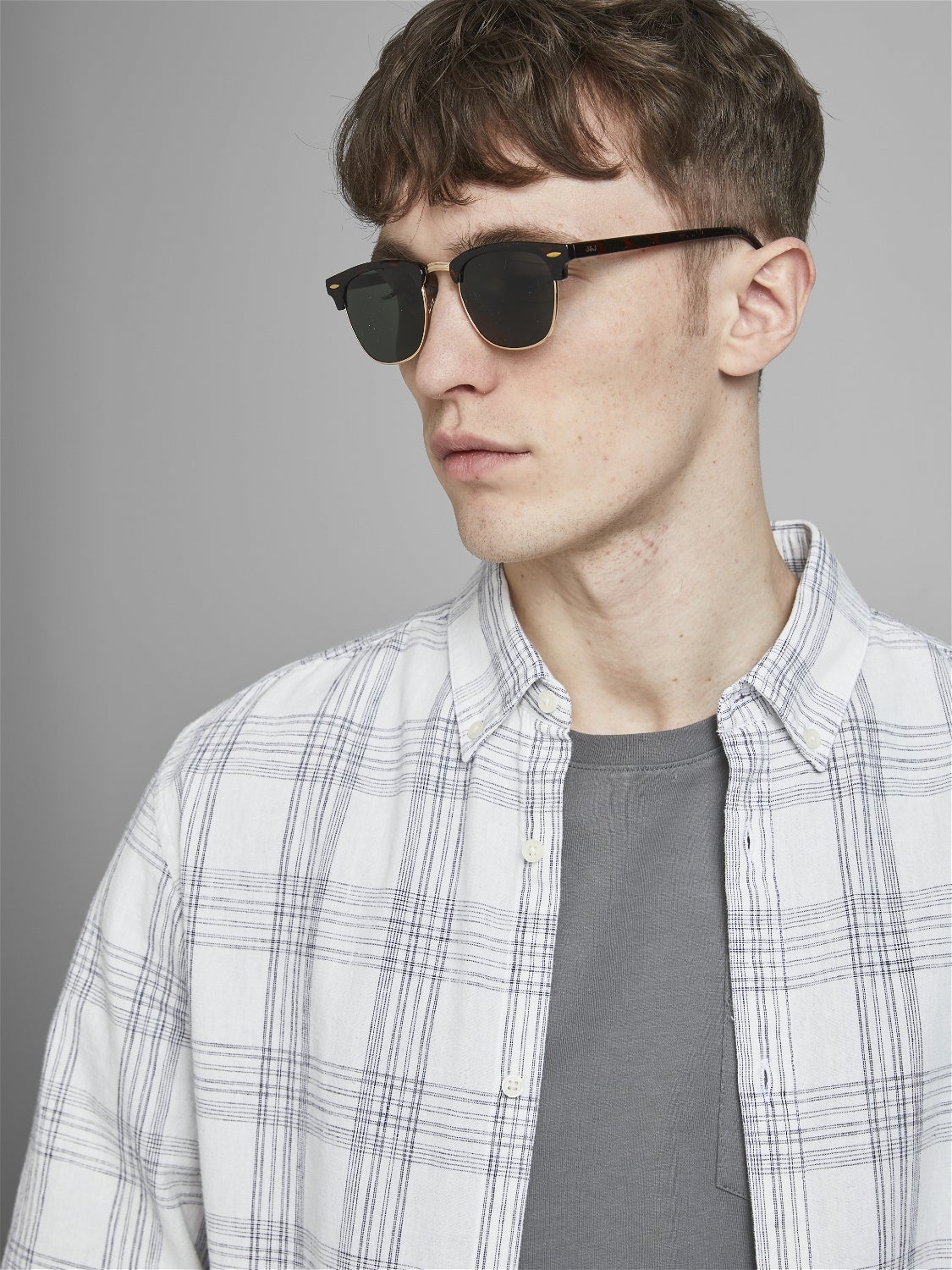 Des lunettes de soleil Plastique Noir Jack Jones