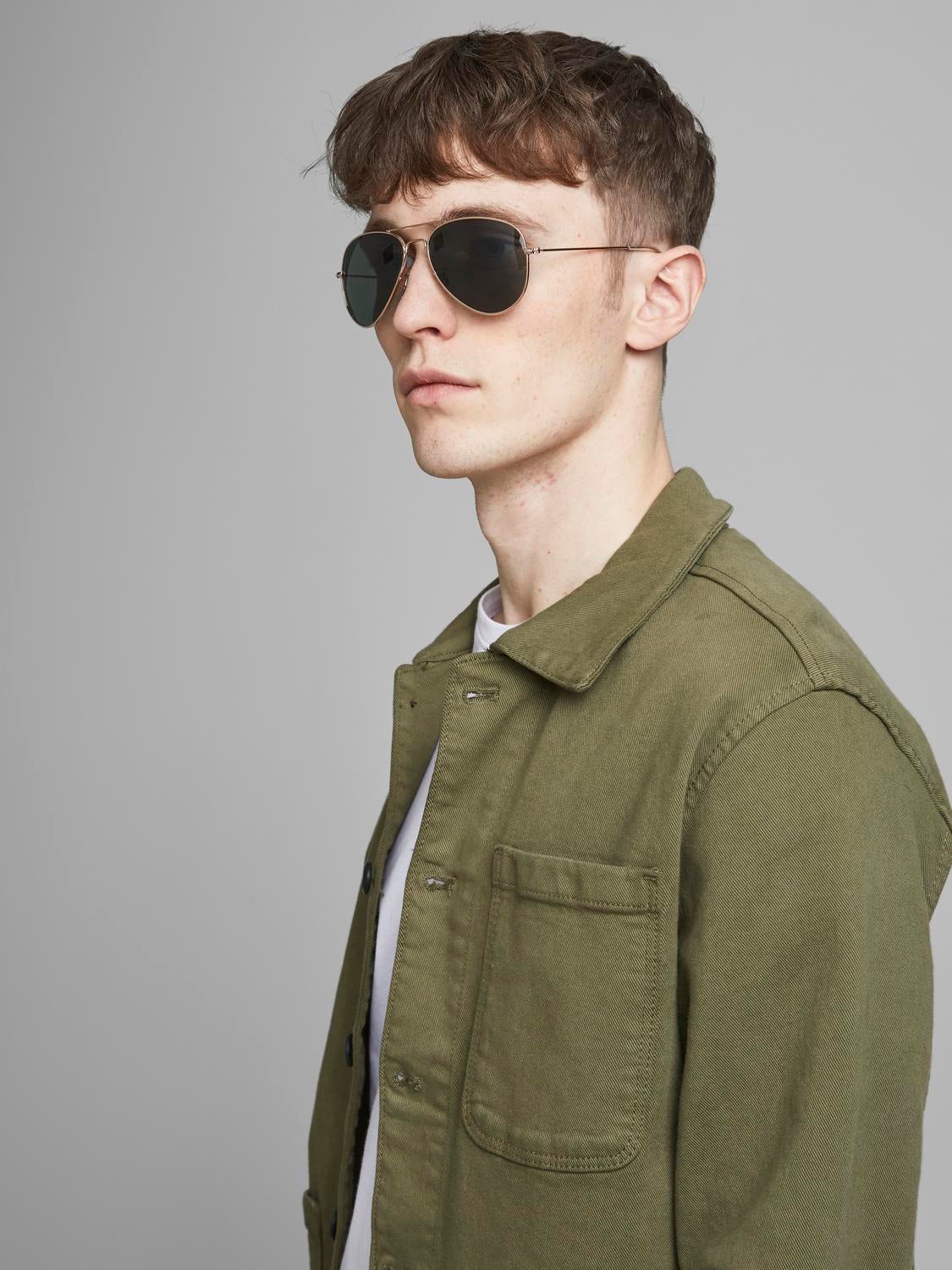 Des lunettes de soleil Plastique Argent Jack Jones