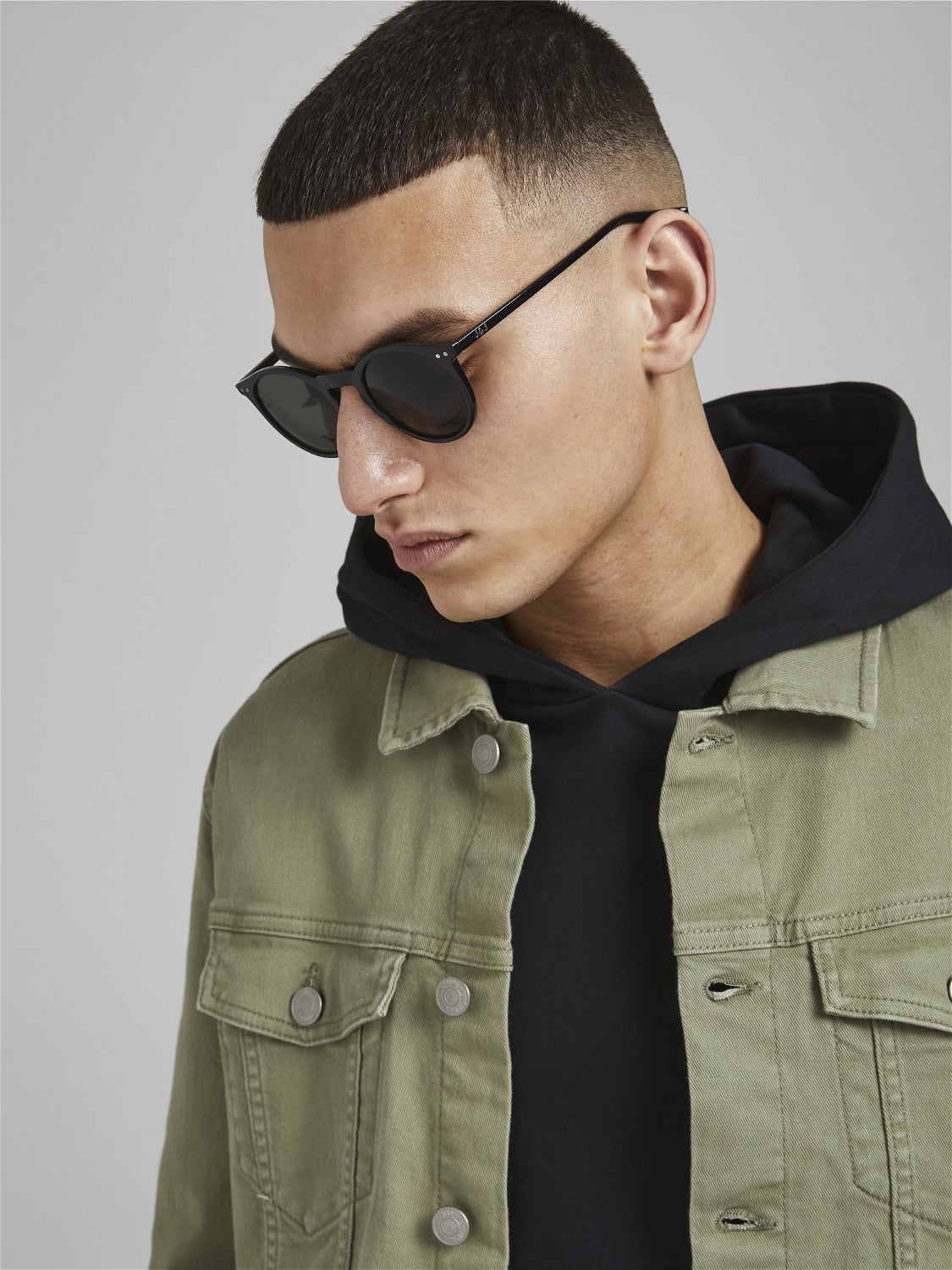 Des lunettes de soleil Plastique Noir Jack Jones