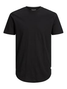 Jack & Jones Plus Size T-shirt Liso -Black - 12184933