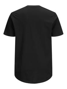 Jack & Jones Plus Size Plain T-shirt -Black - 12184933