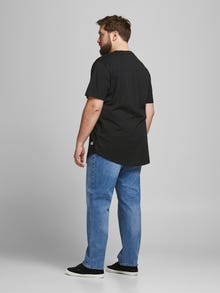 Jack & Jones Plus Size Plain T-shirt -Black - 12184933
