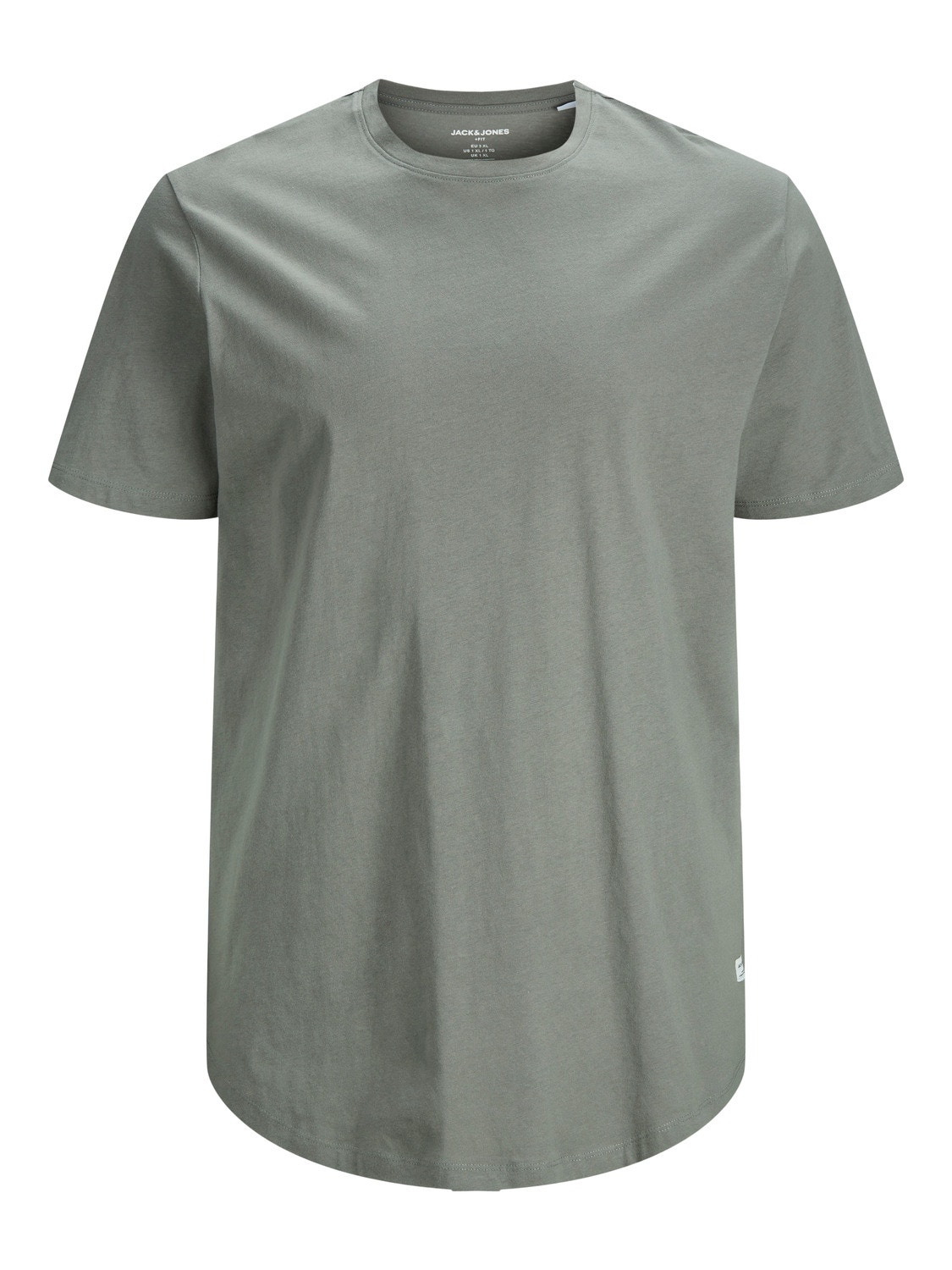 Jack & Jones Plus Size Ensfarvet T-shirt -Sedona Sage - 12184933