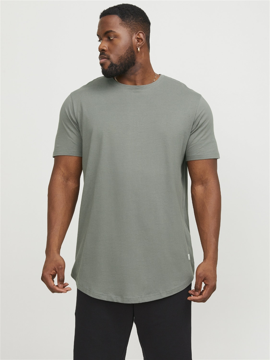 Jack & Jones Plus Size Effen T-shirt -Sedona Sage - 12184933