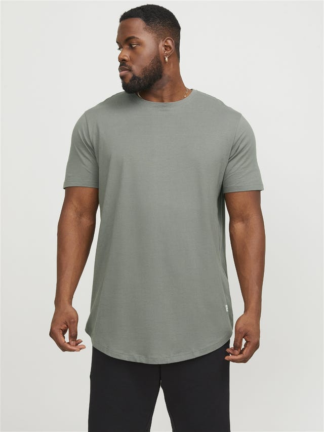 Jack & Jones Plus Size Ensfarvet T-shirt - 12184933