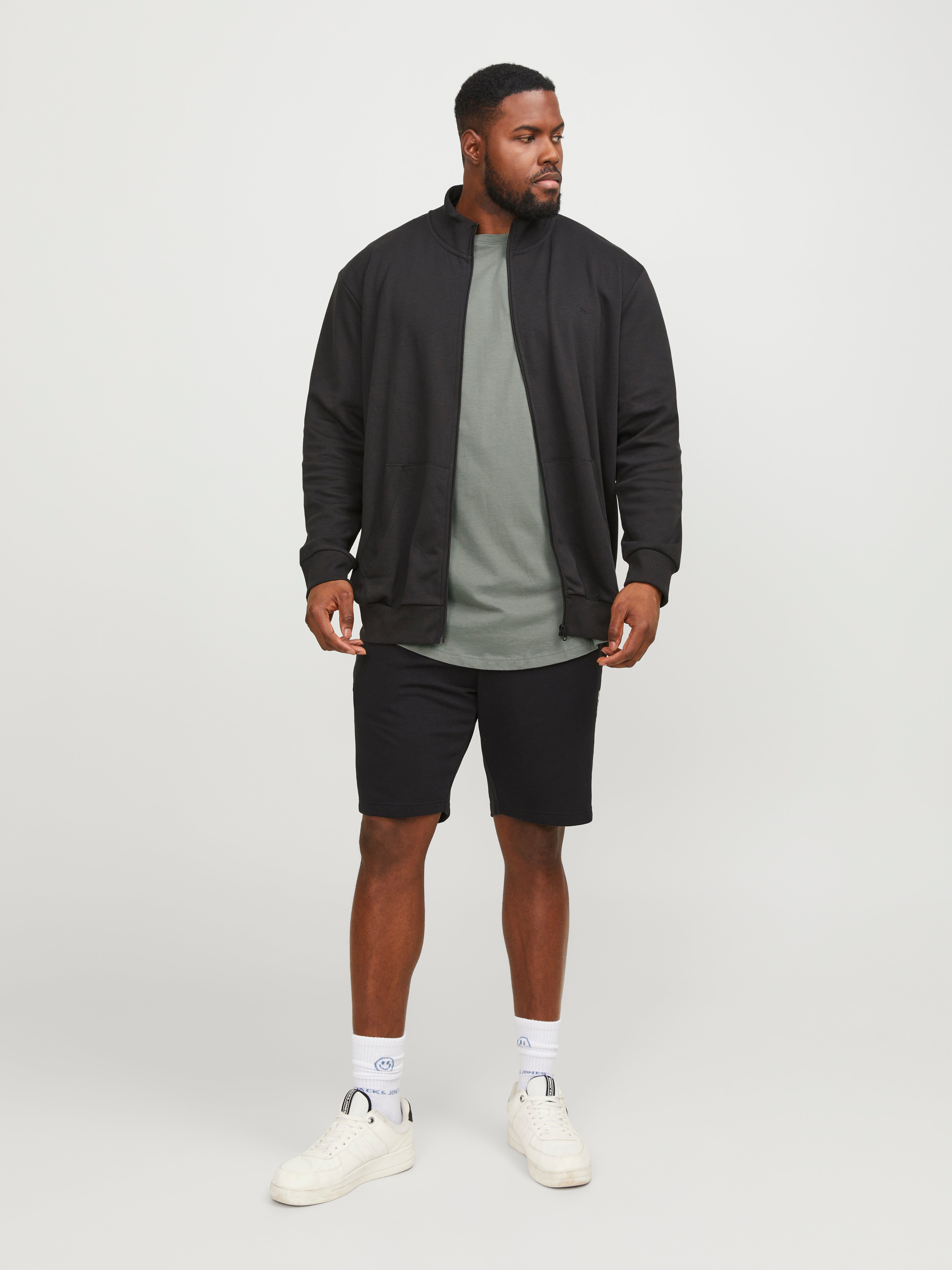 Jack & Jones Plus Size Plain T-shirt -Sedona Sage - 12184933