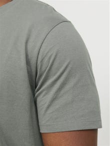 Jack & Jones Plus Size Ensfarvet T-shirt -Sedona Sage - 12184933