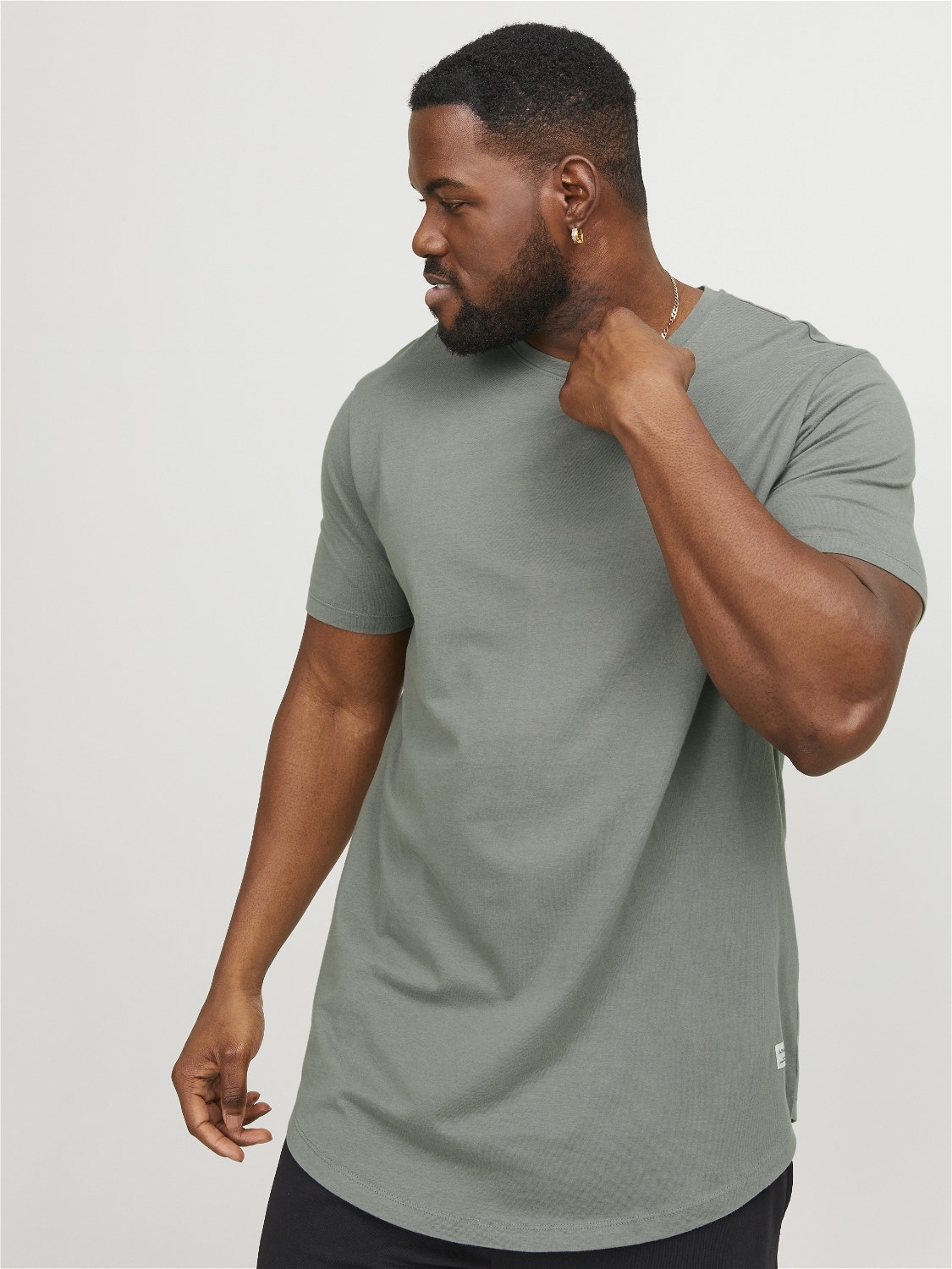 Jack & Jones Plus Size Vanlig T-skjorte -Sedona Sage - 12184933