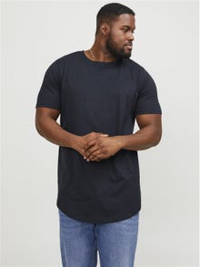 Jack & Jones Plus Size Vanlig T-skjorte -Navy Blazer - 12184933