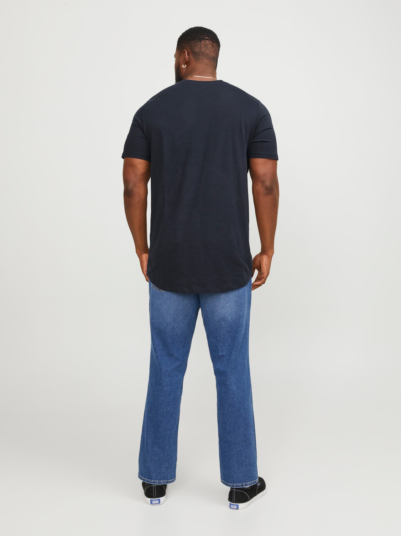 Jack & Jones Plus Size Plain T-shirt -Navy Blazer - 12184933