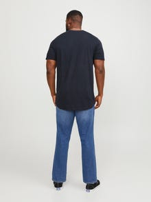 Jack & Jones Plus Size Plain T-shirt -Navy Blazer - 12184933