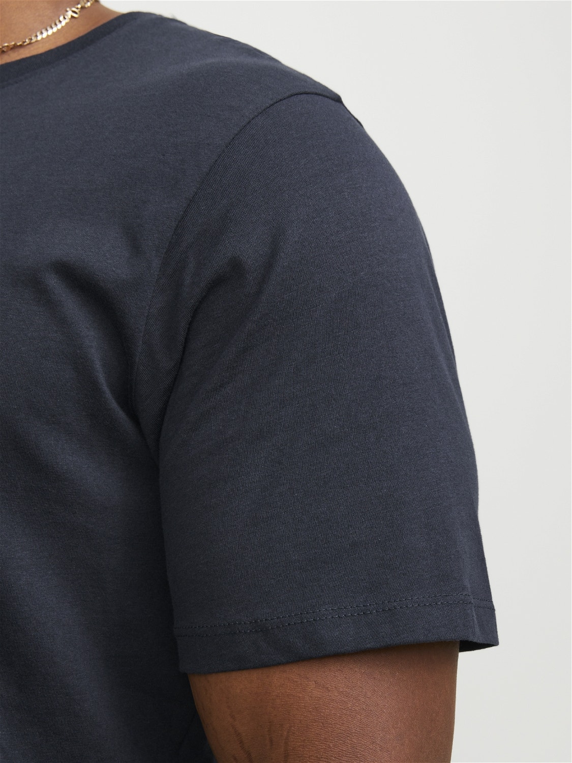 Jack & Jones Plus Plain T-shirt -Navy Blazer - 12184933