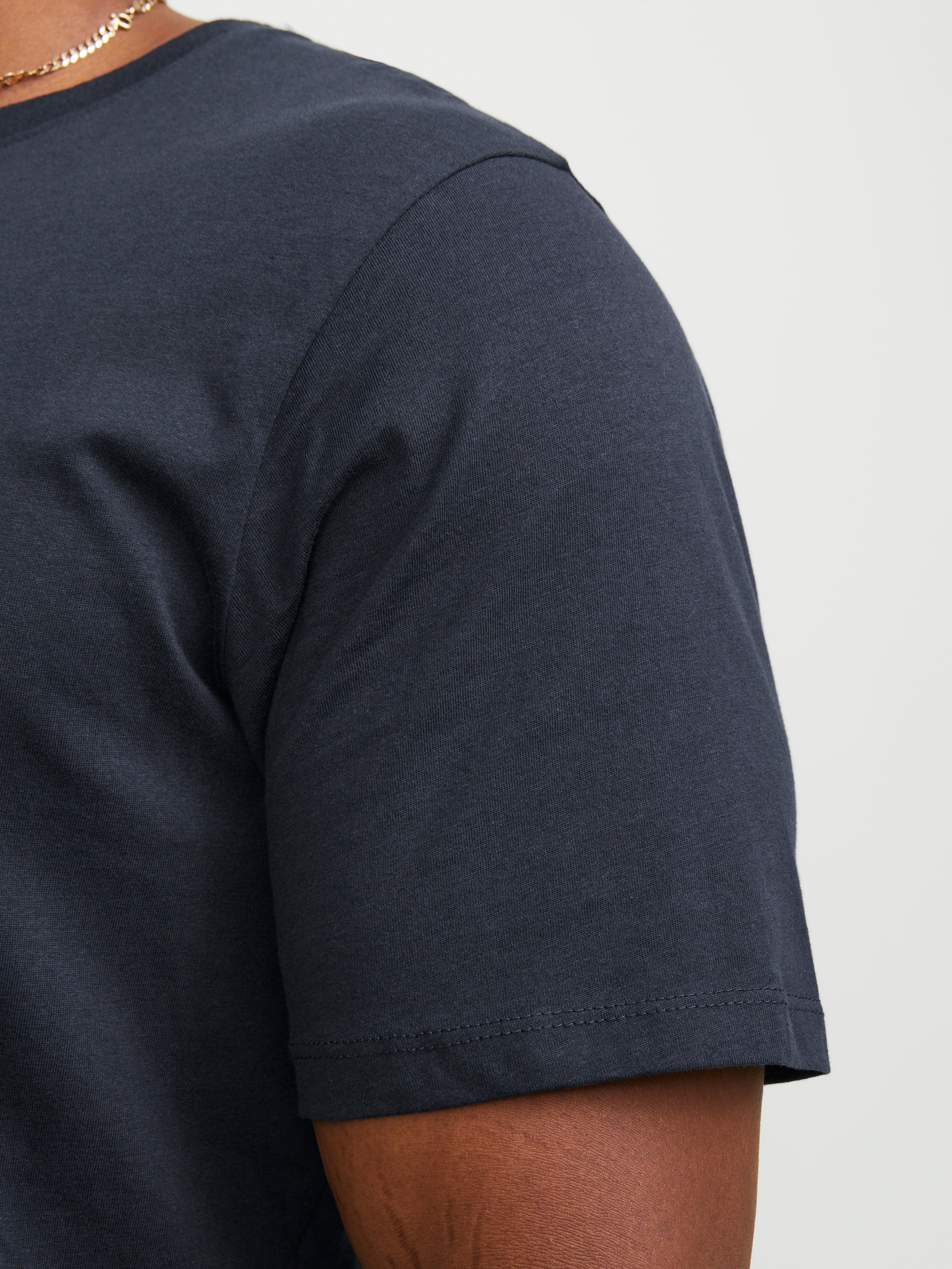 Jack & Jones Plus Size Plain T-shirt -Navy Blazer - 12184933