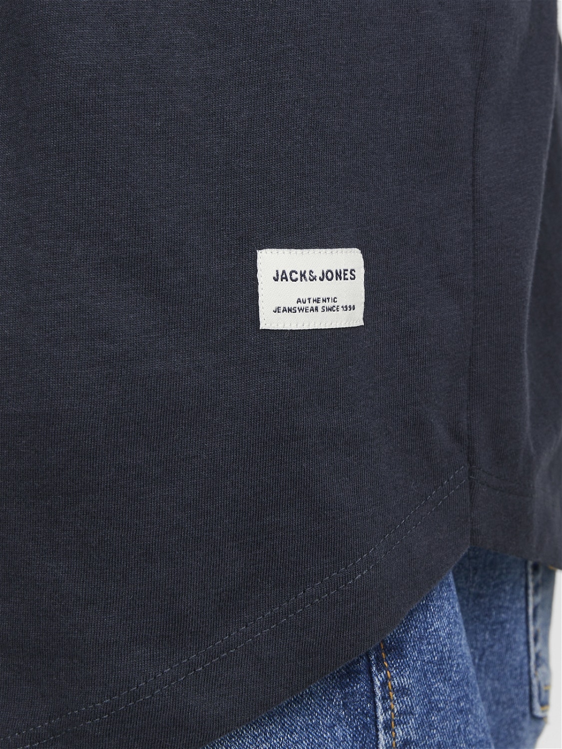 Jack & Jones Plus Size T-shirt Liso -Navy Blazer - 12184933