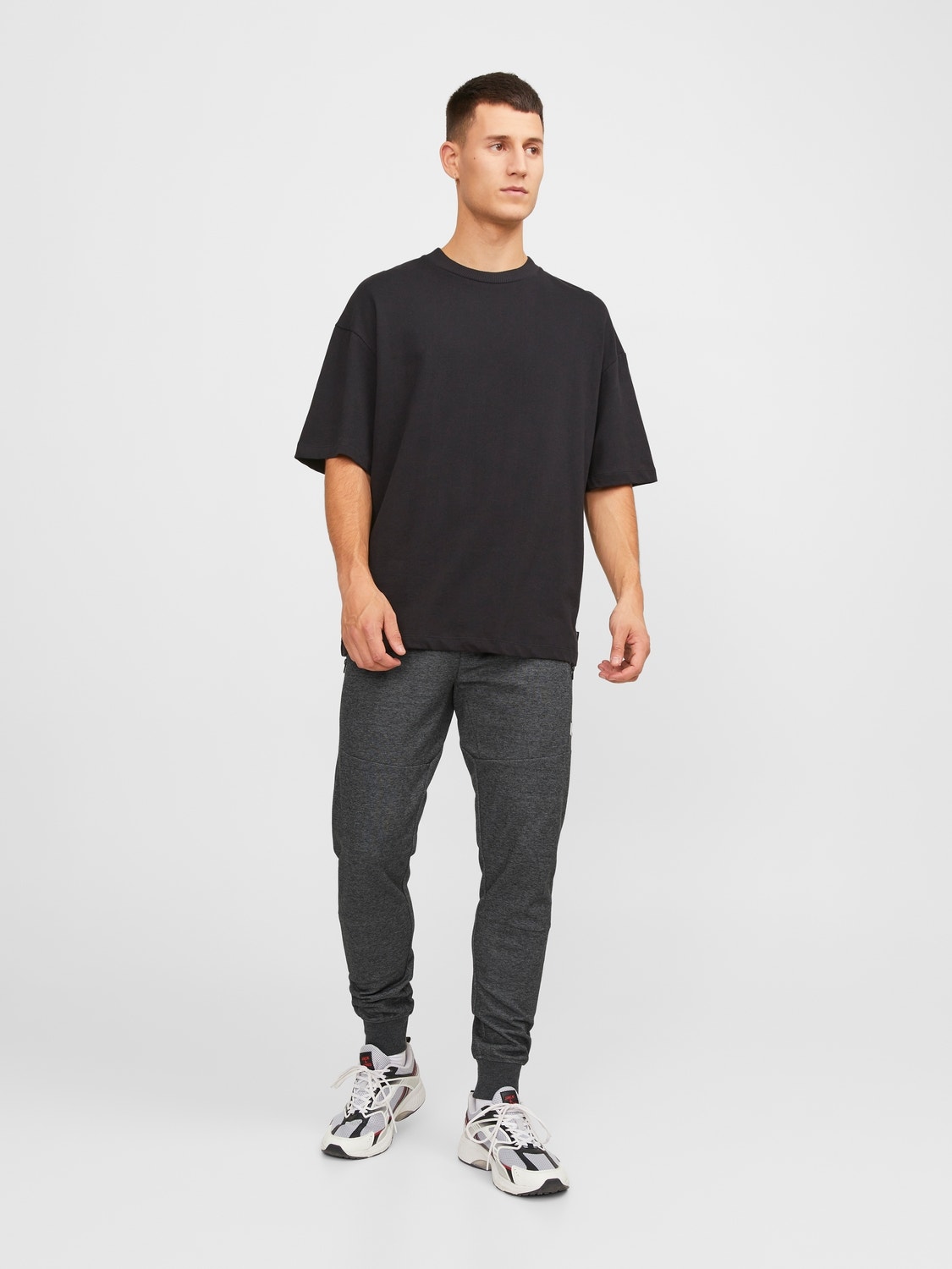 Jack & Jones Calças de fato de treino Slim Fit -Dark Grey Melange - 12184970