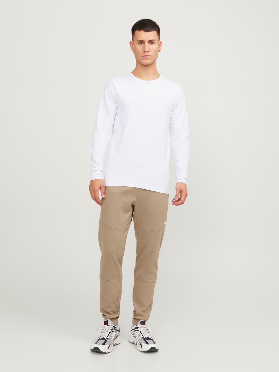 Jack & Jones Pantaloni in felpa Slim Fit -Crockery - 12184970