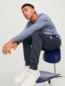 Jack & Jones Priglundantis kirpimas Sportinės kelnės -Dark Navy - 12184970