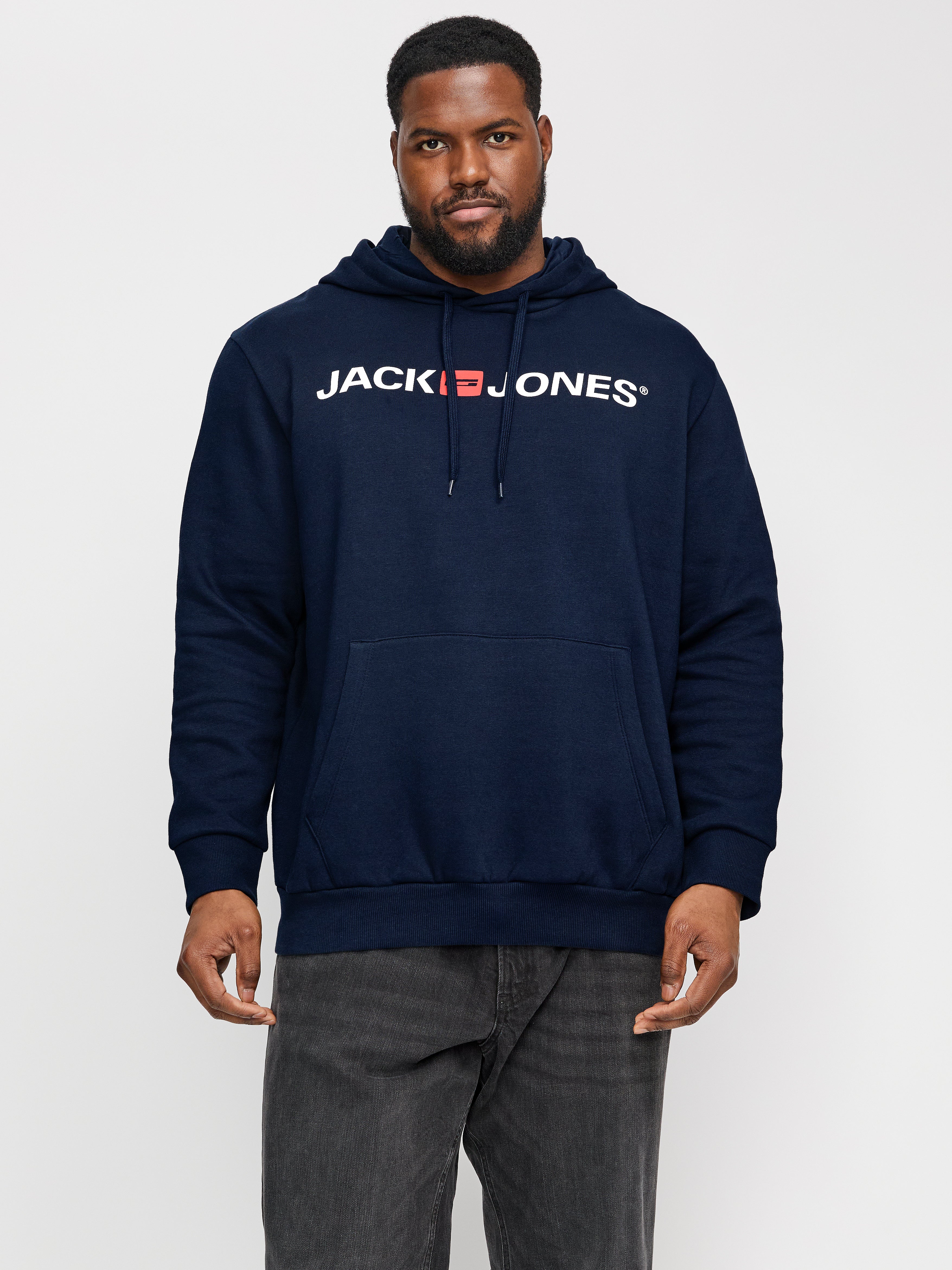 Thumbnail - Plus Size Logo Kapuzenpullover
