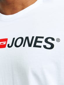Jack & Jones Plus Size Z logo T-shirt -White - 12184987